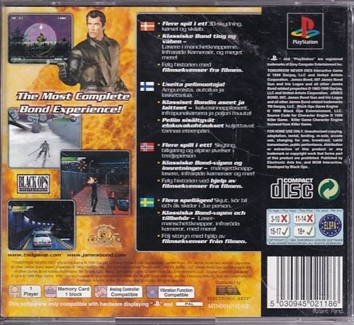 Tomorrow never Dies - PS1 (B Grade) (Genbrug)